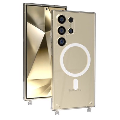 EAZY CASE für Samsung Galaxy S24 Ultra Hülle mit Ösen für Handykette MagSafe TPU