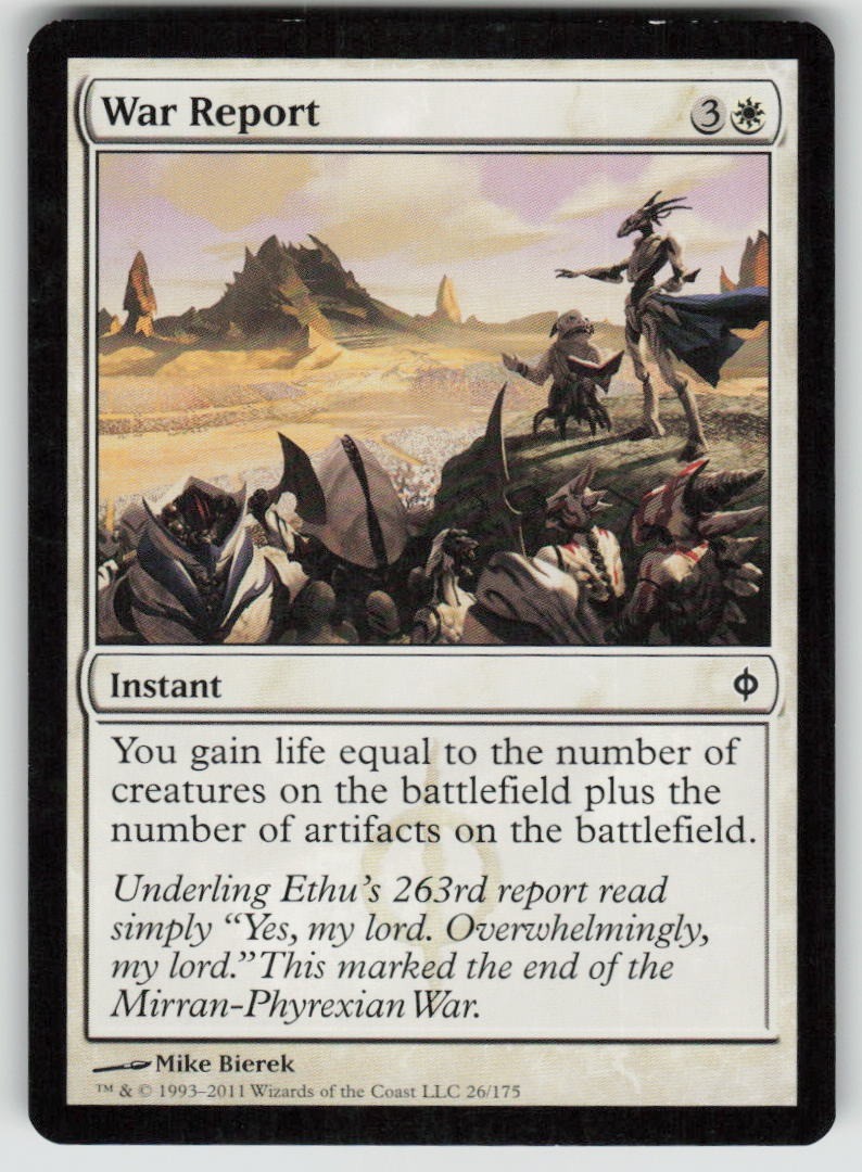 War Report 26 New Phyrexia Magic: The Gathering TCG Lightly Played