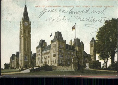 Ottawa Ontario Parliament Building Tower 