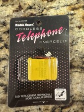 Vintage Radio Shack Cordless Telephone Enercell Replacement Battery W/ Plug NEW