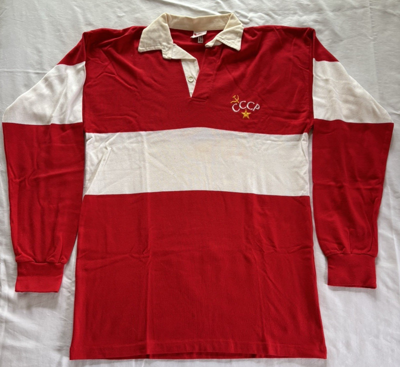 Vintage Soviet CCCP Rugby Shirt Volga XXL Pre-1990