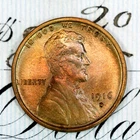 * 1916-D * NEAR+ GEM BU MS LINCOLN WHEAT PENNY * FROM ORIGINAL COLLECTION