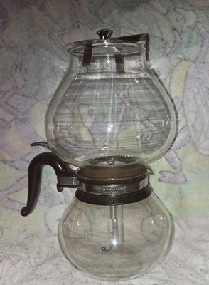 Vintage Silex Vacuum Pyrex Glass Double Bubble Percolator 8 Cup Coffee Maker
