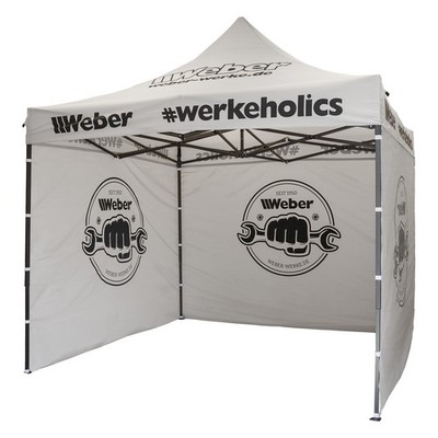 Weber #Werkeholics Easy-Up Rennzelt Pavillon Expresszelt inklusive Seitenwände