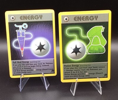 Pokémon Karte Energy 82/82 & Full Heal Energy 81/82 Team Rocket