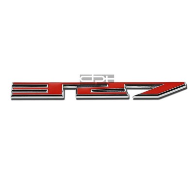 METAL BUMPER BODY GRILL EMBLEM DECAL STICKER LOGO BADGE CHROME/RED SBC 327 5.3