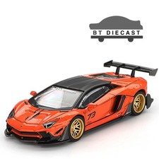 MINI GT LB- WORKS LIBERTY WALK LBWK LAMBORGHINI AVENTADOR MDX 2025 1/64 ORANGE