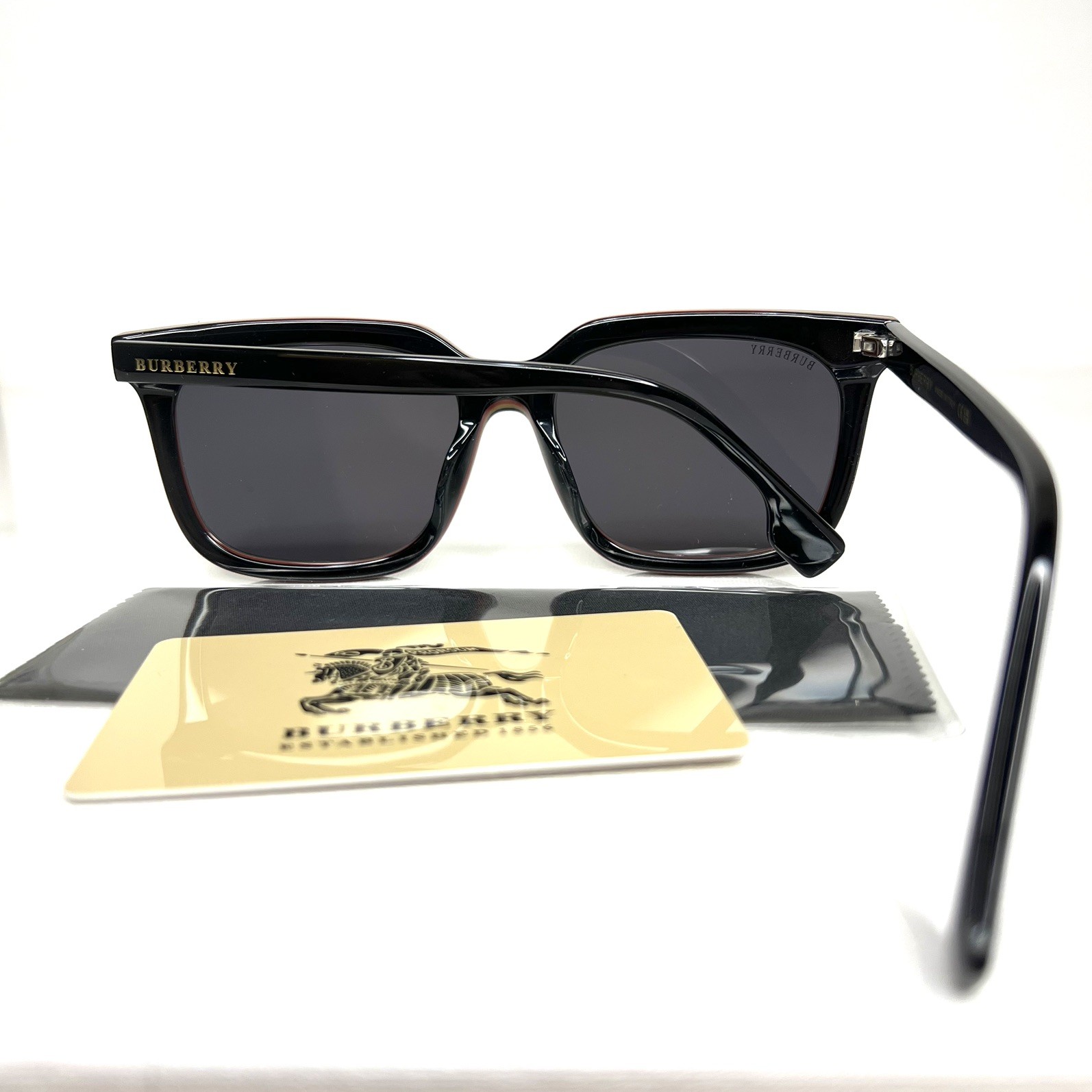 Burberry BE4337 379887 Black Square Men’s Sunglasses 56mm Ships Today thumbnail 10
