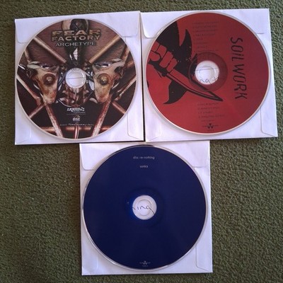 3 Metal CD LOT - Soilwork Stabbing + Fear Factory Archetype + Meshuggah Nothing