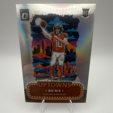 2024 Panini Donruss Optic Bo Nix Uptowns Rookie Prizm Insert #3 Denver Broncos