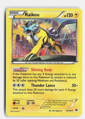 Raikou 55/162 Holo Rare Holo BKT MP
