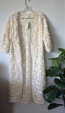 Maeve Anthropologie Lace Swim Cover Up Duster...