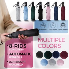 Fashion Large Travel Umbrella, Heavy Duty Windproof Waterproof Umbrella, Fully A