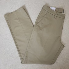 St John's Bay Men's 32x32 Khaki Pants Straight Fit Flat Front Iron Free Pockets