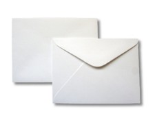 Image of 25 x A7 Blank Flat Cards 250gsm & C7 Envelopes 100gsm Card Making RSVP ETC