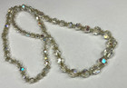 Vintage Faceted AB Glass Beaded Necklace — photo 1