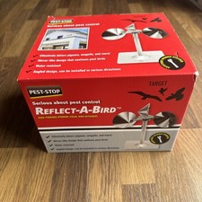 Pest-Stop Reflect-A-Bird Wind-Powered Spinning Visual Bird Deterrent New in box 