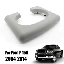 For Ford F-150  2004-2014 Center Console Cup Holder Armrest Cover Pad Trim Grey