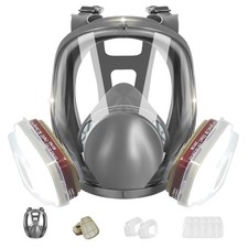 Vollgesichtsmaske Atemschutzmaske Schutzmaske mit Filter wiederverwendbar