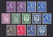 GB Northern Ireland SG NI1-11 Pre-decimal 1958-69 Set of 13 MNH (inc. phosphors)
