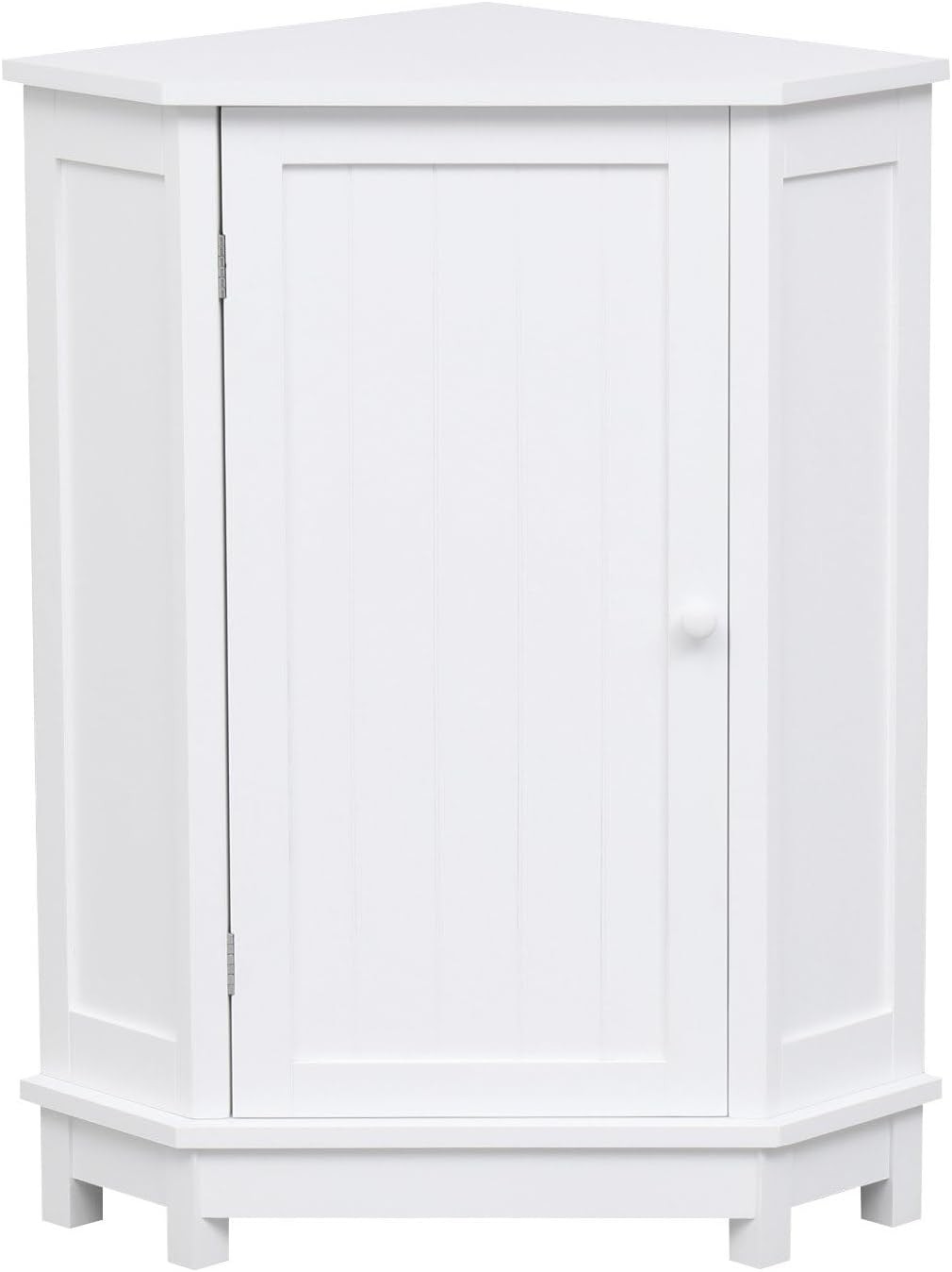 Modern Corner Storage Cabinet with Adjustable Shelves for Space Saving