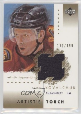 2002 Artistic Impressions Artist's Touch Jerseys Gold 190/199 Ilya Kovalchuk 7tj