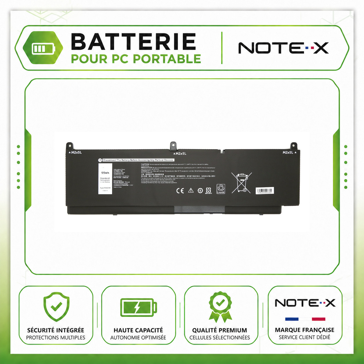 Batterie PC portable Dell Precision 7760 pour rendus 3D et déplacements