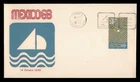 DR WHO 1968 MEXICO FDC OLYMPICS SPORTS SHIP CACHET w31850