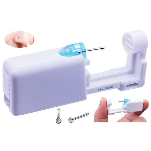 Nose Piercing Kit, Self Nose Piercing Gun Nose Piercing Kit Tool Disposable P...