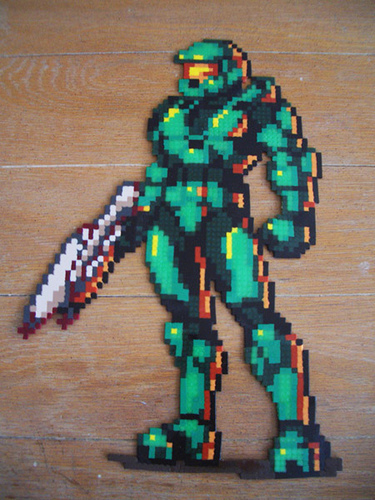 Pixel Art Master Chief