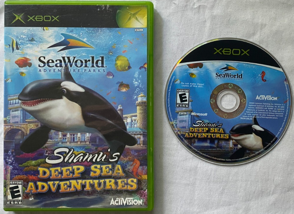 SeaWorld: Shamu's Deep Sea Adventures (Microsoft Original Xbox, 2005) Complete