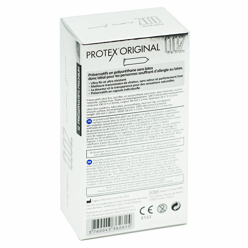 Protex Original Ultra Thin 002 Condoms * Sensitive Natural Feel Latex-Free Protex Original Ultra Thin 002 Condoms * Sensitive Natural Feel Latex-Free