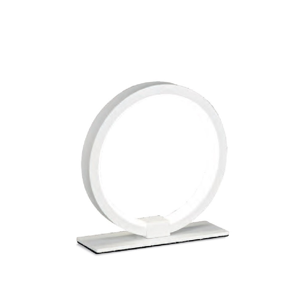 Lampada Comodino LED Circolare Bianca MN-590 | Design Moderno Camera