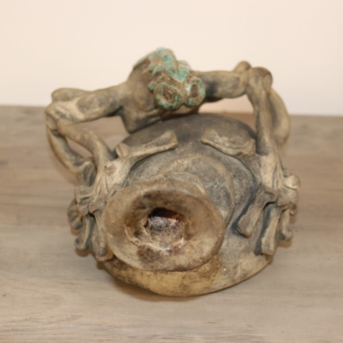 Unusual Spooky Funky Creepy Creature Clay Sculpture Signed Marshall 1976 - Picture 2 of 9