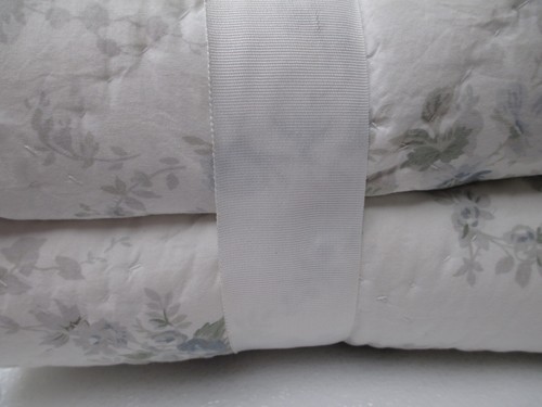 Rachel Simply Shabby Chic SHADOW ROSE weiß blau grau Blumen Quilt-Full/Queen - Bild 14 von 14