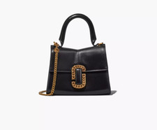 MARC JACOBS 2P3HSC004H01 BLACK W/ GOLD HARDWARE WOMENS MINI HANDLE SHOULDER BAG