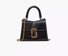 MARC JACOBS 2P3HSC004H01 BLACK W/ GOLD HARDWARE WOMENS MINI HANDLE SHOULDER BAG