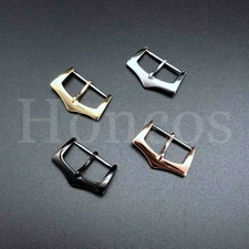 16 MM Spring Bar Pin Buckle Watch Leather Rubber Strap Fits For  Patek Philippe