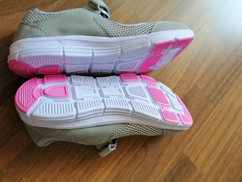Federleichte Damen Ballerinas * Klettverschl. * Größe 37,5 * Pastellgrau * NEU * - Bild 3 von 10