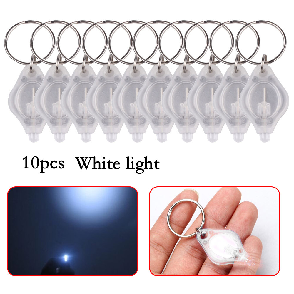 LED Mini Keychain Flashlight Key Ring Light Bright Torch Outdoor
