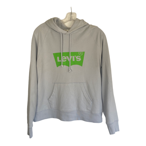 Levi's hoodie light blue/gray with neon 