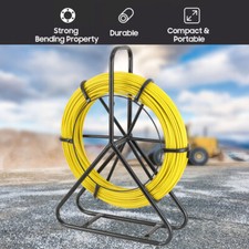 6mm Fish Tape Fiberglass Wire Cable Running Rod Duct Rodder Fishtape Puller 100m