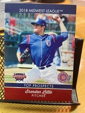 Brendon Little South Bend Cubs 2018 Midwest League Top Prospects Card