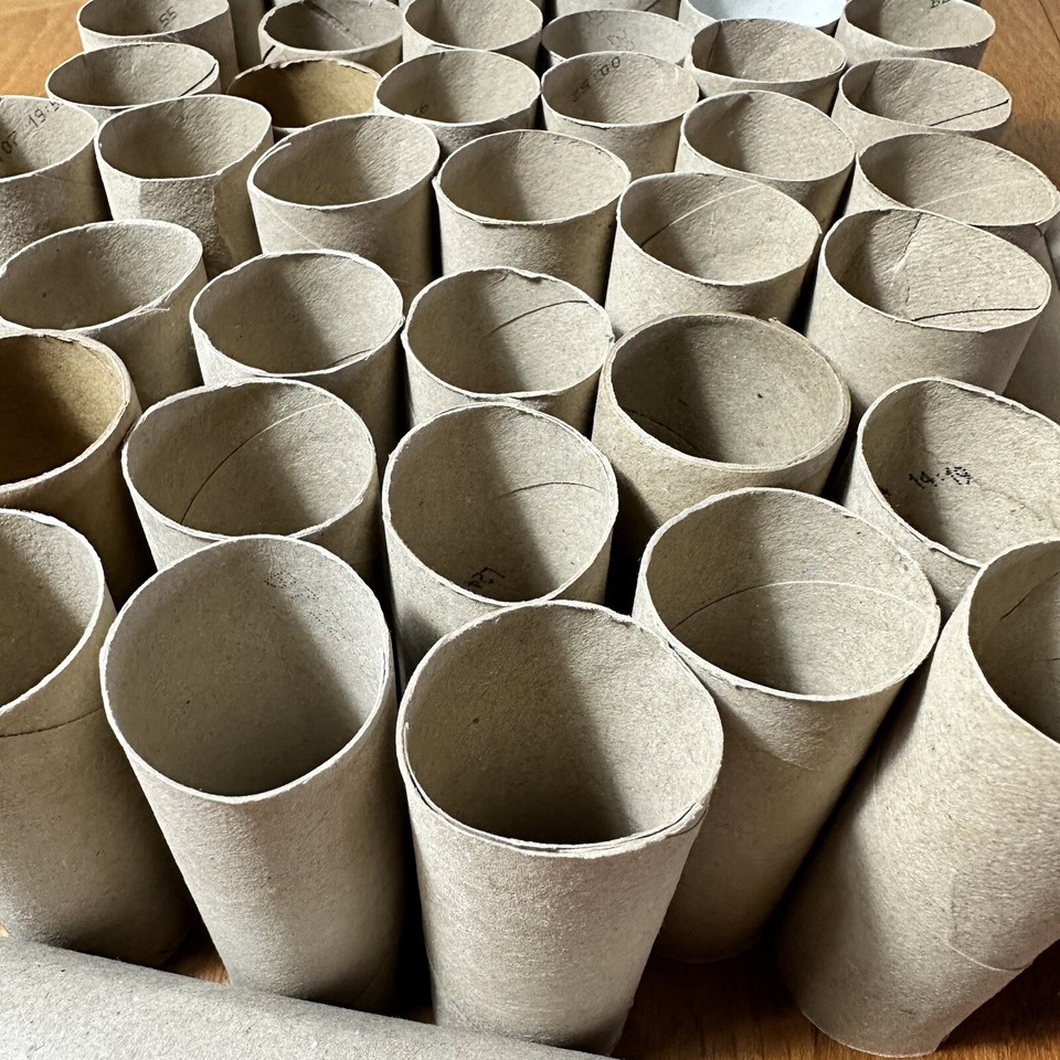 51 Empty clean toilet rolls cardboard tubes rolls arts and crafts eBay