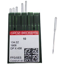 10 Groz-Beckert 134ZZ DPX438 Needles for Pfaff 438 / Singer 20U Sewing Machine