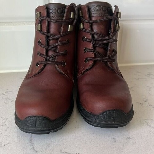Ecco Brown Leather Ankle Boots Womens Size 36 EU - Picture 4 of 9