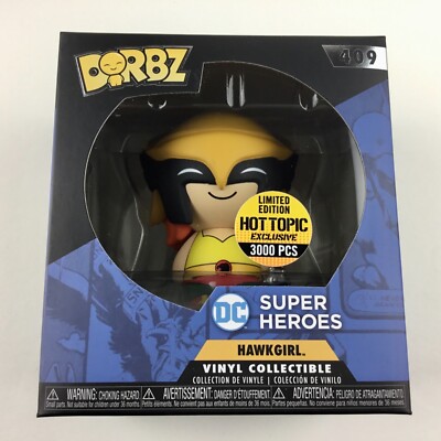 Funko Dorbz HAWKGIRL Hot Topic Exclusive DC Super Heroes #409 NEW NEAR MINT