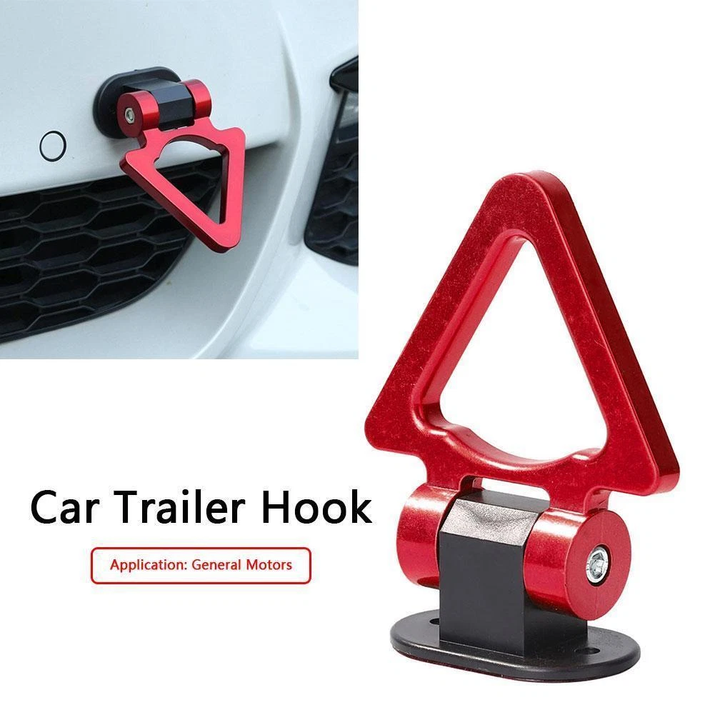 Car Racing Tow Hook Auto Exterior Accessories Only for Decoration (Red)