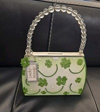 Lucky Money, Pursenality Bank, Shamrock Decorated Handbag Coin Bank, Rare!