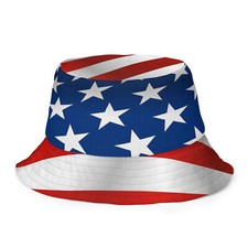 American Flag Reversible Bucket Hat
